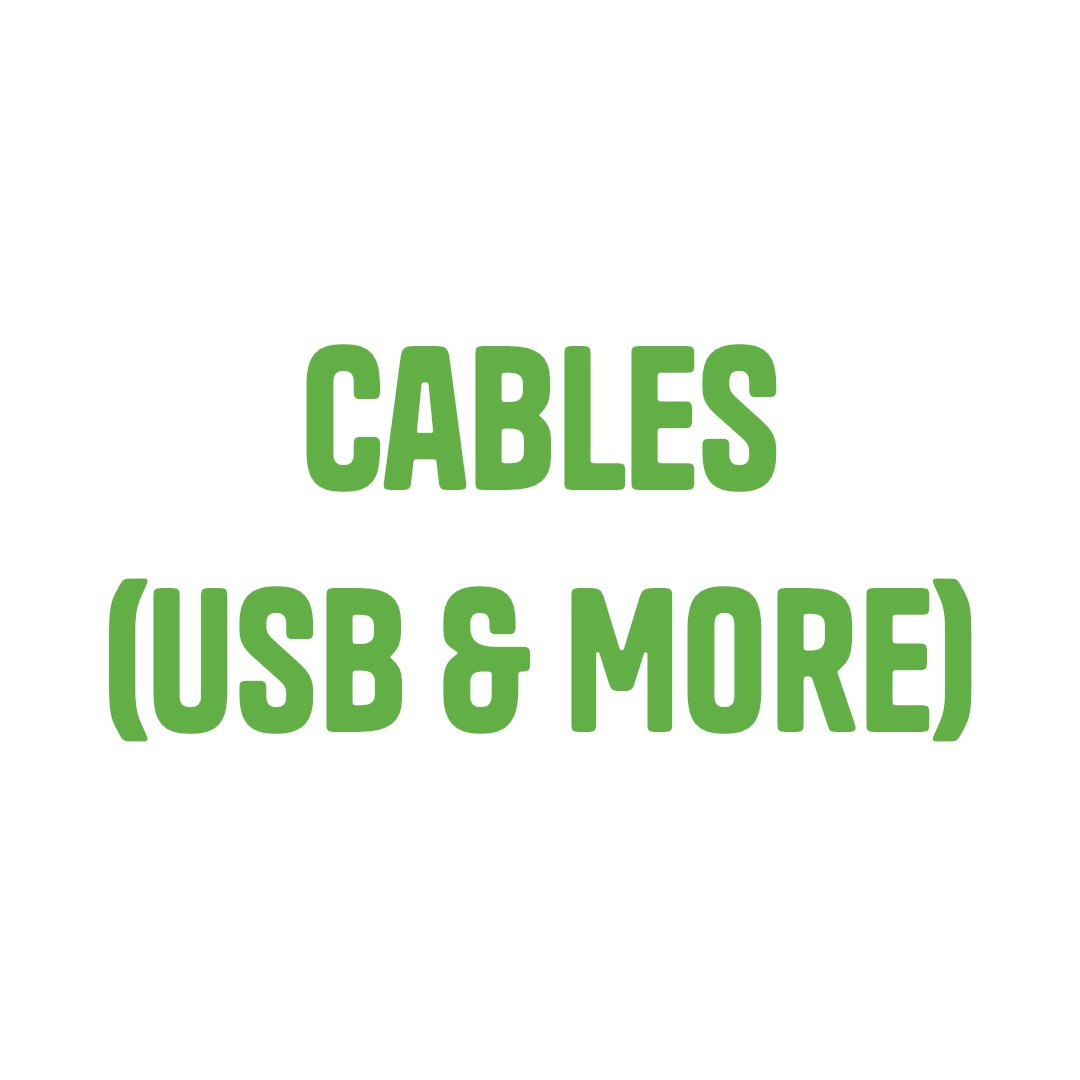 Cables(USB,Chargers,ETC)