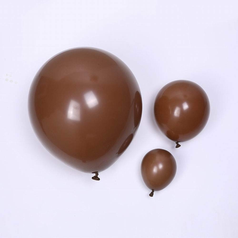 50pcs Retro Coffee Latex Balloons 18/10/5 inches Dark Brown Balloon