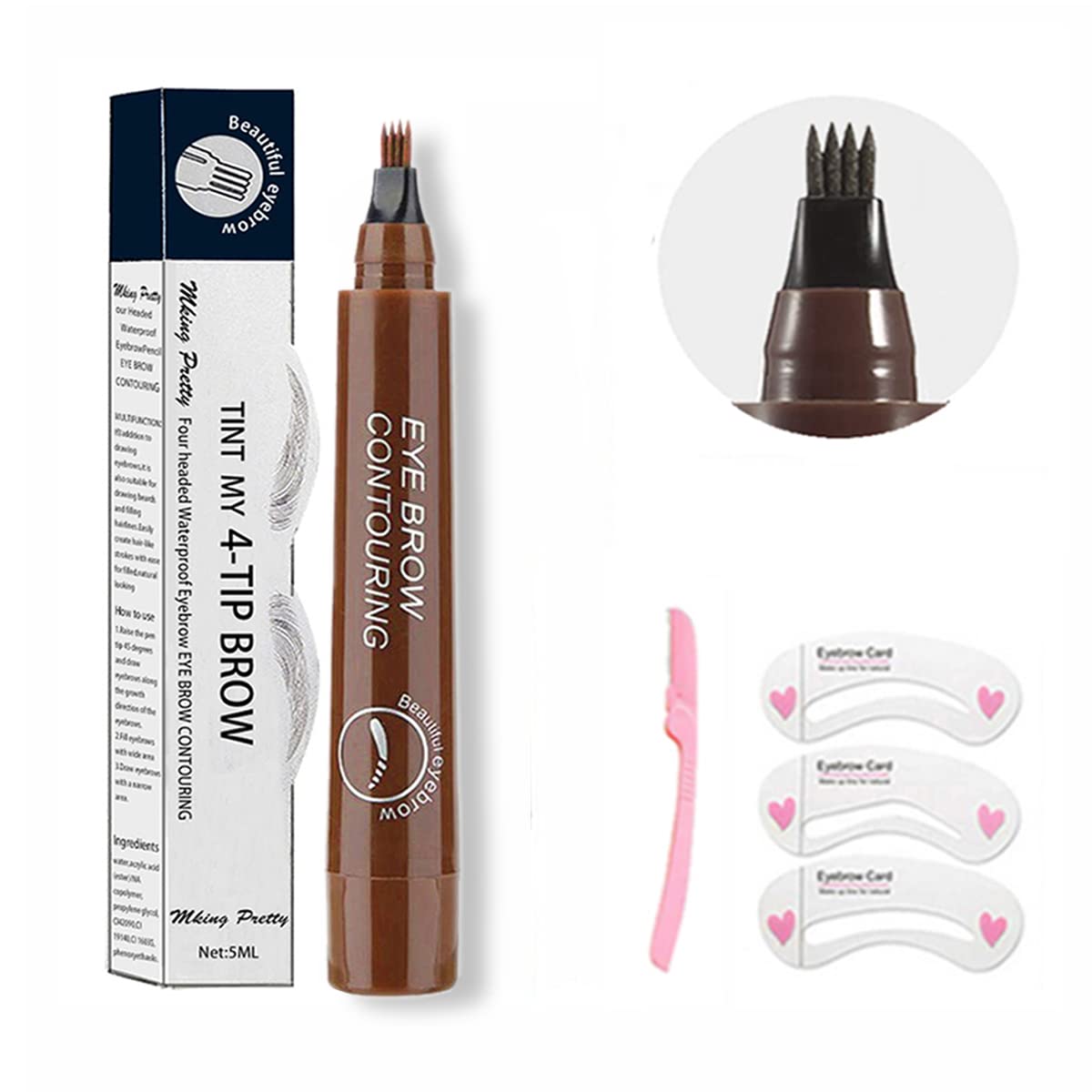 3-in-1 Long-Lasting Brow Pencil Kit