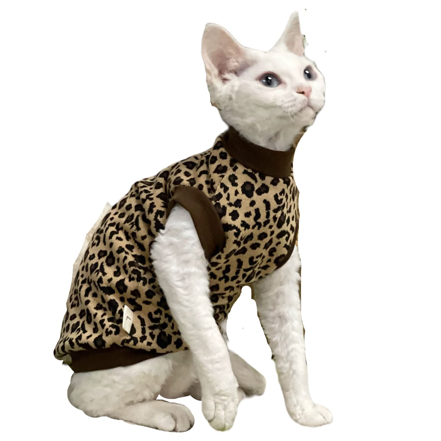 Leopard Print Sphinx Cat Vest  (XX-Large)