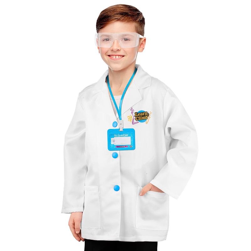 Learn & Climb Scientist Lab Coat for Kids Ages 3-7