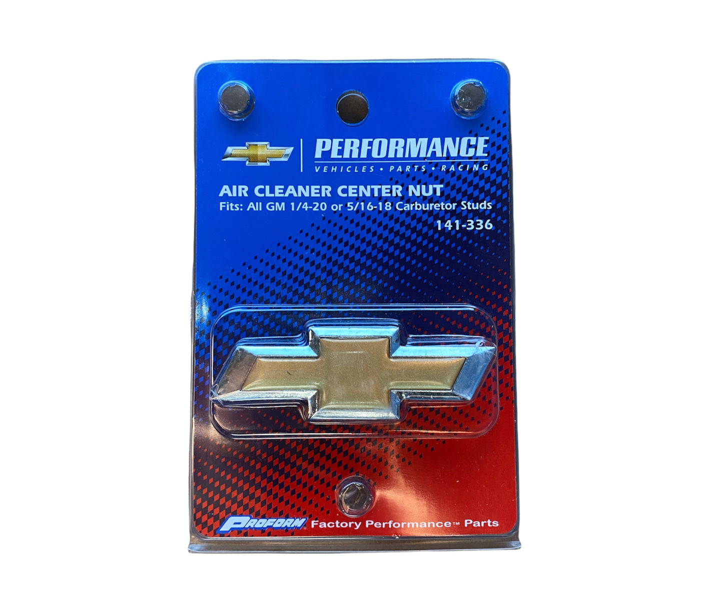 Air Cleaner Center Nut, Chrome/Gold