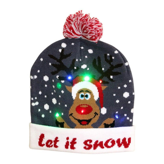 (Let it snow) Christmas Light Up Beanie